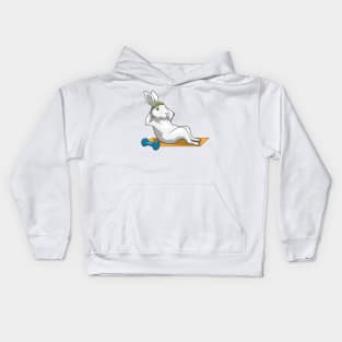 Bunny Fitness Sit ups Sports Kids Hoodie